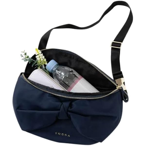 Amazon | [トッカ] BICOLOR RIBBON POCHETTE ポシェット ブラック系 F